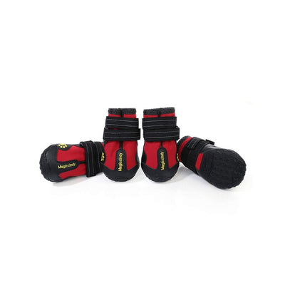 4 Pcs Dog Waterproof Shoes Socks Winter Dog Wear-Resistant Rain Boots Non-Slip Anti Skid Pet Shoes for Medium Large Dogs Pitbull