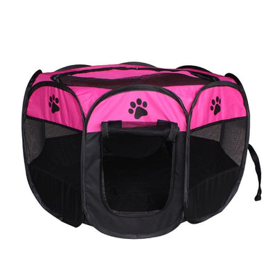 Pet Bed Portable Pet Tent Folding Dog House Cage Dog Cat Tent Playpen Puppy Kennel Easy Operation Octagonal Fence Drop Shipping