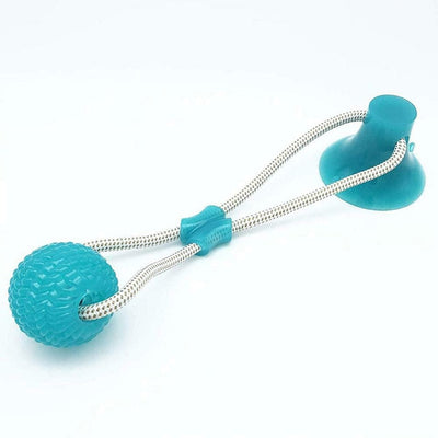 Pet Dog Toys Silicon Suction Cup Tug Dog Toy Dogs Push Ball Toy Pet Leakage Food Toys Pet Tooth Cleaning Dogs Toothbrush Brush