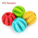 Soft Pet Dog Toys Toy Funny Interactive Elasticity Ball Dog Chew Toy For Dog Tooth Clean Ball Food Extra-tough Rubber Ball Dog