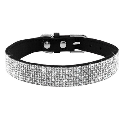 Bling Rhinestone Dog Cat Collars Leather Pet Puppy Kitten Collar Walk Leash Lead For Small Medium Dogs Cats Chihuahua Pug Yorkie