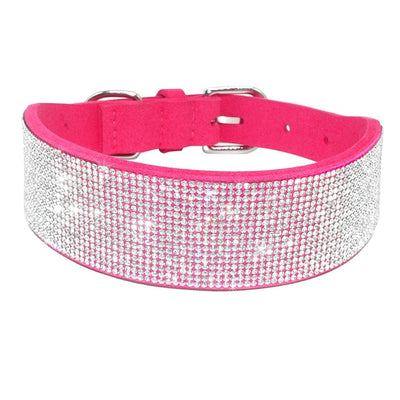 Bling Rhinestone Dog Cat Collars Leather Pet Puppy Kitten Collar Walk Leash Lead For Small Medium Dogs Cats Chihuahua Pug Yorkie