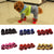 4Pcs/set Pet Dogs Winter Shoes Rain Snow Waterproof Booties Socks Rubber Anti-slip Shoes For Small Dog Puppies Footwear Cachorro