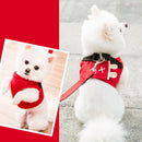Cute Pet Dog Harness Leash Set Pet Chest Strap Breathable Dog Leash Walking Rope For Small Dogs Pomeranian Pet Vest Harness Rope