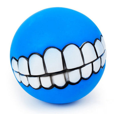 Pet Dog Ball Teeth Funny Trick Toy Silicone Toy for dogs Chew Squeaker Squeaky Sound Dog toys Pet puppy Toys interactive cat toy